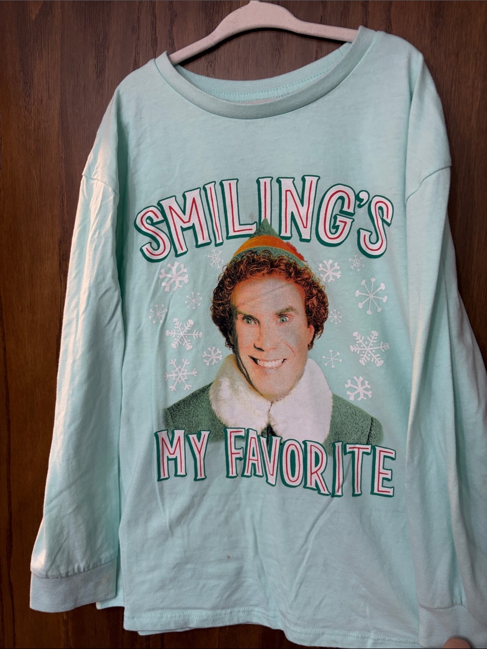 ELF Mint Green Graphic Ling Sleeve